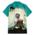 Capy-Boo-Ra Halloween Family Matching Off The Shoulder Long Sleeve Dress and Hawaiian Shirt Spooky Halloween Night With Pumpkins - Wonder Print Shop