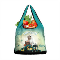 Capy-Boo-Ra Halloween Grocery Bag Spooky Halloween Night With Pumpkins
