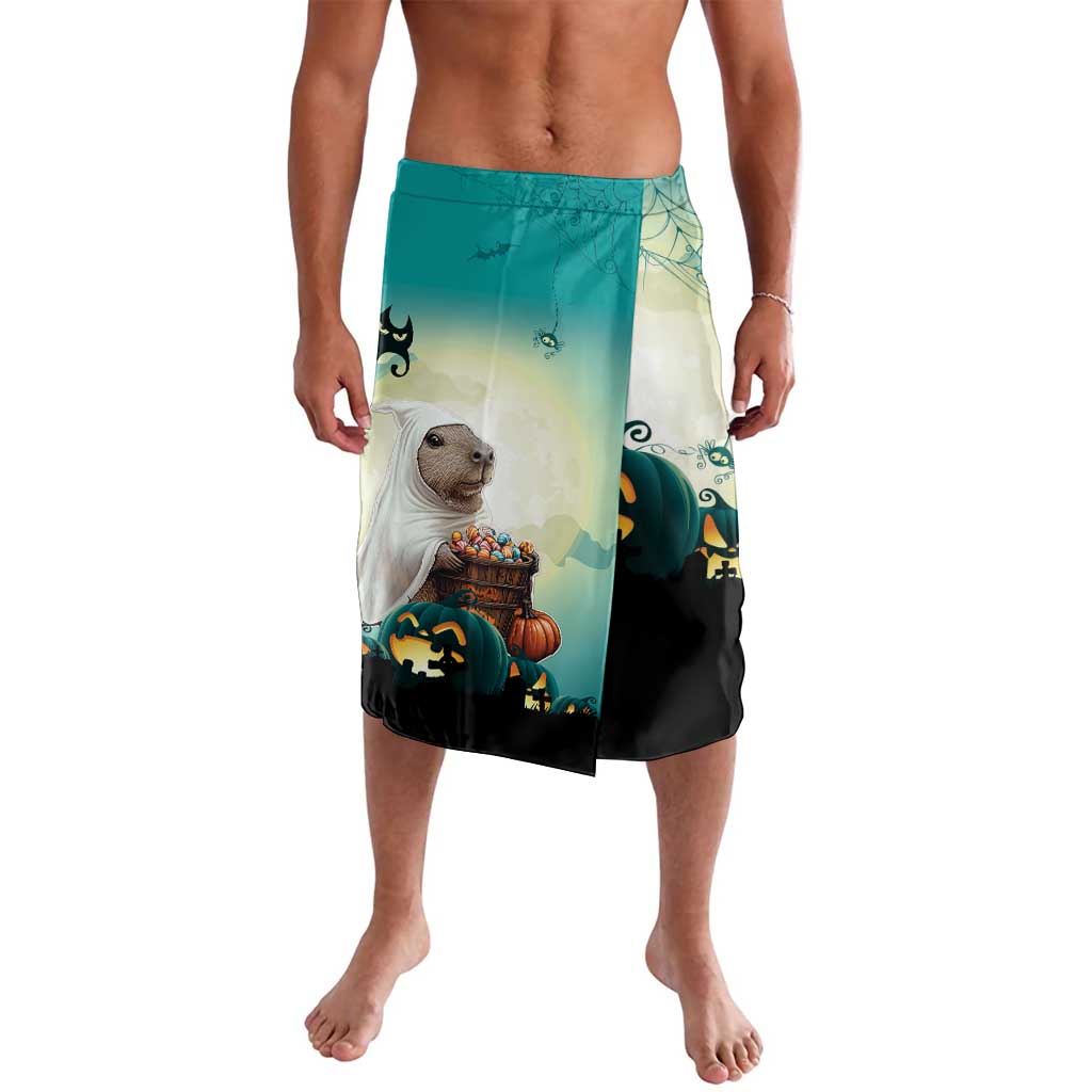 Capy-Boo-Ra Halloween Lavalava Spooky Halloween Night With Pumpkins - Wonder Print Shop