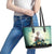 Capy-Boo-Ra Halloween Leather Tote Bag Spooky Halloween Night With Pumpkins - Wonder Print Shop