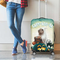 Capy-Boo-Ra Halloween Luggage Cover Spooky Halloween Night With Pumpkins - Wonder Print Shop