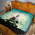 Capy-Boo-Ra Halloween Quilt Spooky Halloween Night With Pumpkins - Wonder Print Shop