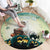 Capy-Boo-Ra Halloween Round Carpet Spooky Halloween Night With Pumpkins