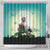 Capy-Boo-Ra Halloween Shower Curtain Spooky Halloween Night With Pumpkins