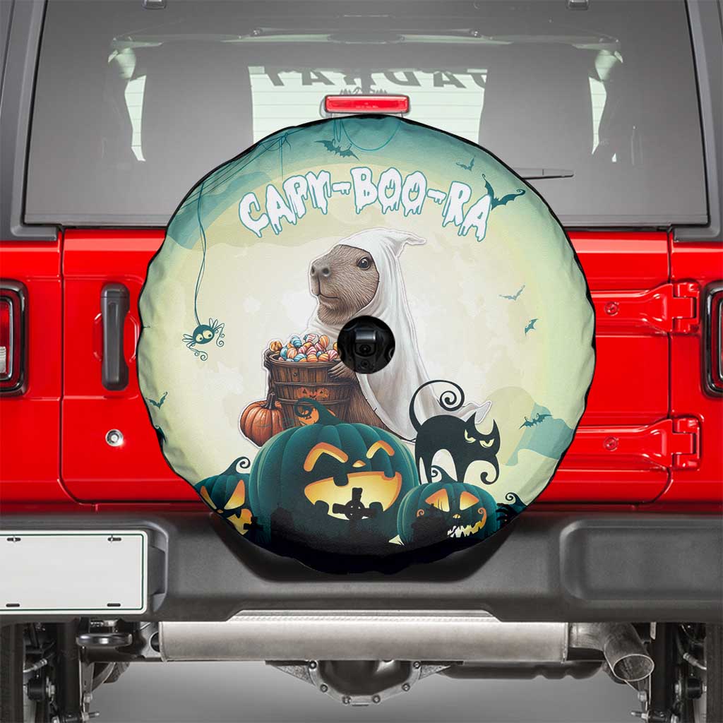 Capy-Boo-Ra Halloween Spare Tire Cover Spooky Halloween Night With Pumpkins - Wonder Print Shop