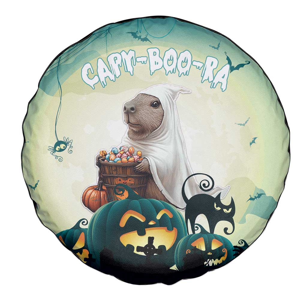 Capy-Boo-Ra Halloween Spare Tire Cover Spooky Halloween Night With Pumpkins - Wonder Print Shop