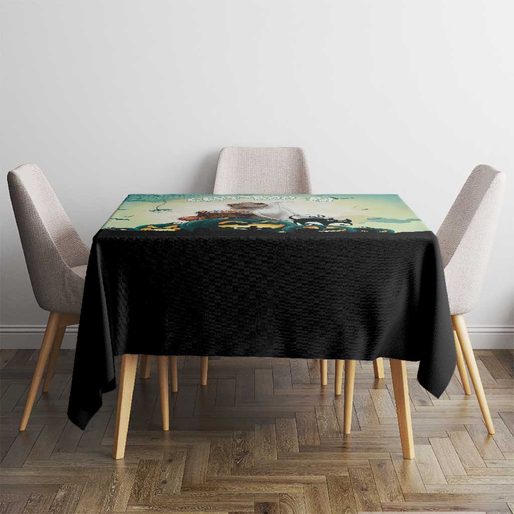 Capy-Boo-Ra Halloween Tablecloth Spooky Halloween Night With Pumpkins - Wonder Print Shop