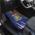 Personalized Central African Republic Since 1958 Car Mats Coat Of Arms With Kente Pattern - Wonder Print Shop