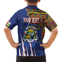 Personalized Central African Republic Since 1958 Family Matching Summer Maxi Dress and Hawaiian Shirt Coat Of Arms With Kente Pattern - Wonder Print Shop