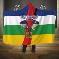 Central African Republic Republic Day 1958 Hooded Blanket Unite, Dignite, Travail - Flag Style