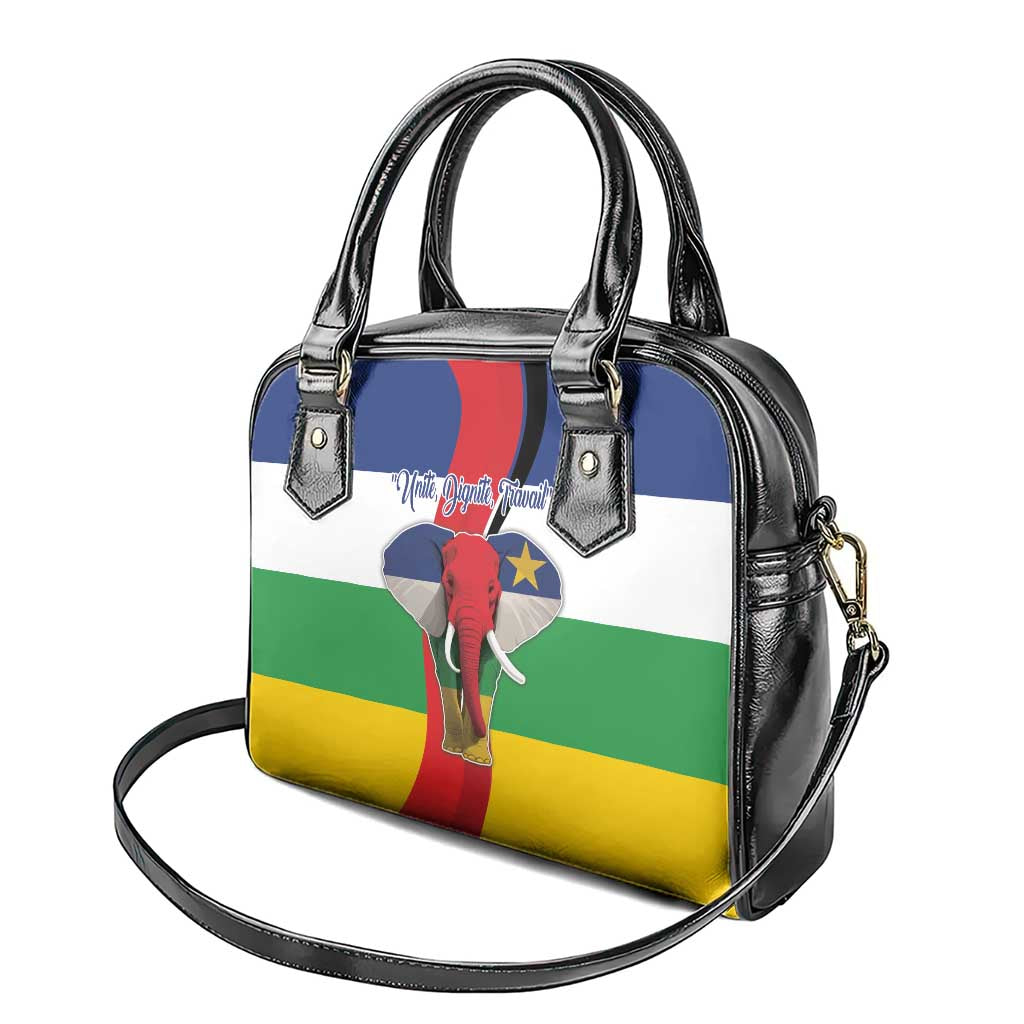 Central African Republic Republic Day 1958 Shoulder Handbag Unite, Dignite, Travail - Flag Style