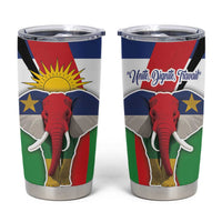 Central African Republic Republic Day 1958 Tumbler Cup Unit, Dignit, Travail - Flag Style - Wonder Print Shop