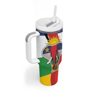Central African Republic Republic Day 1958 Tumbler With Handle Unit, Dignit, Travail - Flag Style - Wonder Print Shop