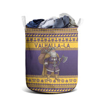 Merry Christmas from Vikingnations Laundry Basket Valhalla-La Santa - Wonder Print Shop