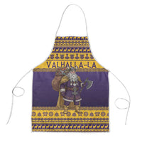 Merry Christmas from Vikingnations Apron Valhalla-La Santa - Wonder Print Shop