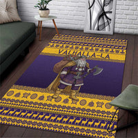 Merry Christmas from Vikingnations Area Rug Valhalla-La Santa - Wonder Print Shop