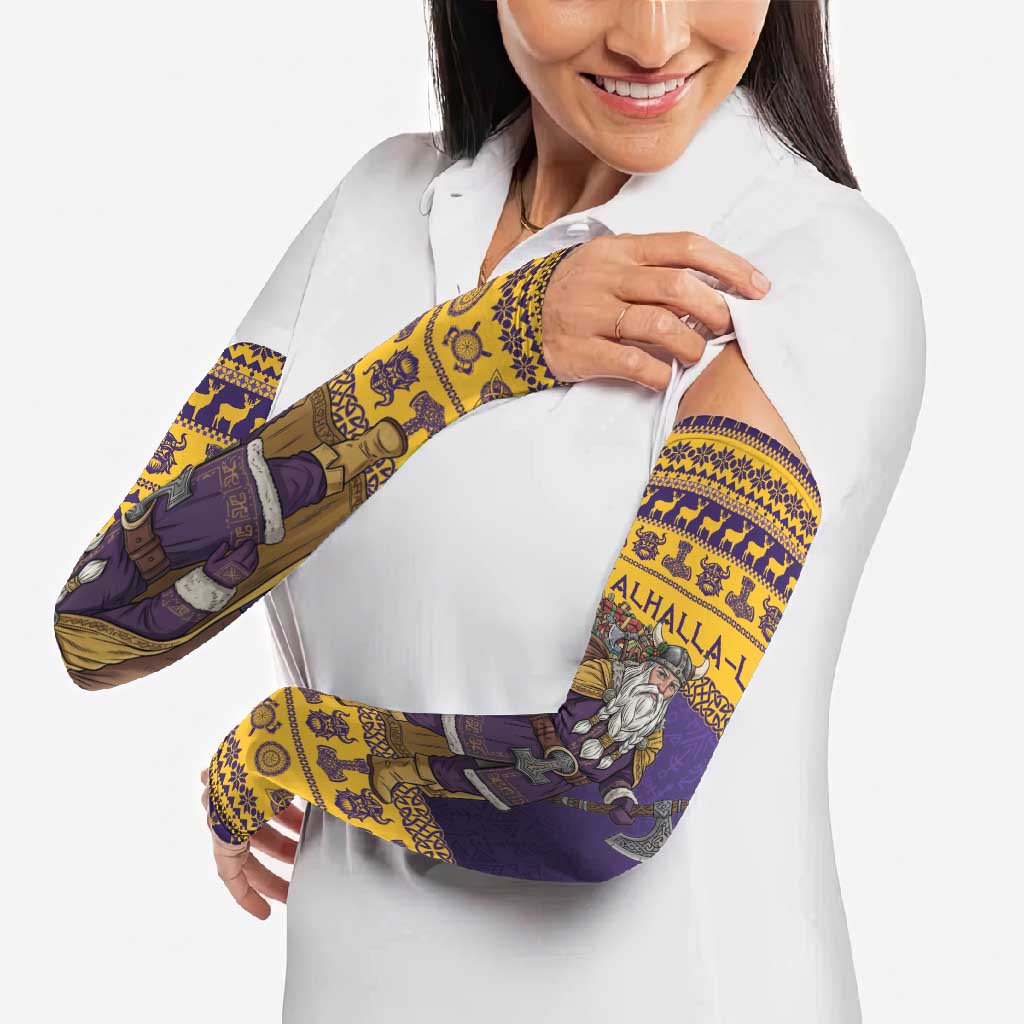 Merry Christmas from Vikingnations Arm Sleeves Valhalla-La Santa - Wonder Print Shop