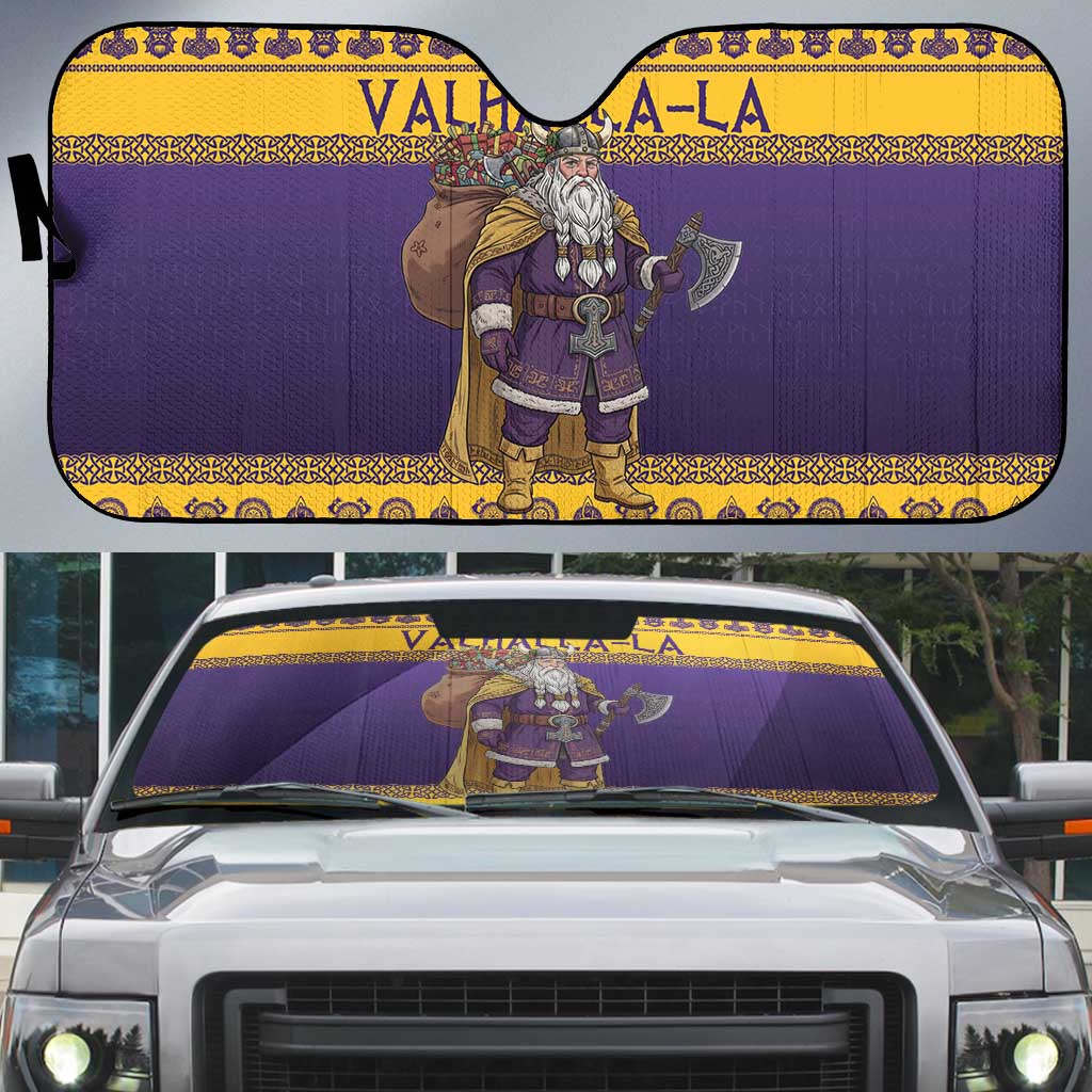 Merry Christmas from Vikingnations Auto Sun Shade Valhalla-La Santa - Wonder Print Shop