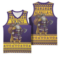 Merry Christmas from Vikingnations Basketball Jersey Valhalla-La Santa - Wonder Print Shop