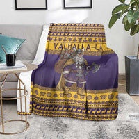 Merry Christmas from Vikingnations Blanket Valhalla-La Santa - Wonder Print Shop