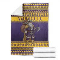 Merry Christmas from Vikingnations Blanket Valhalla-La Santa - Wonder Print Shop
