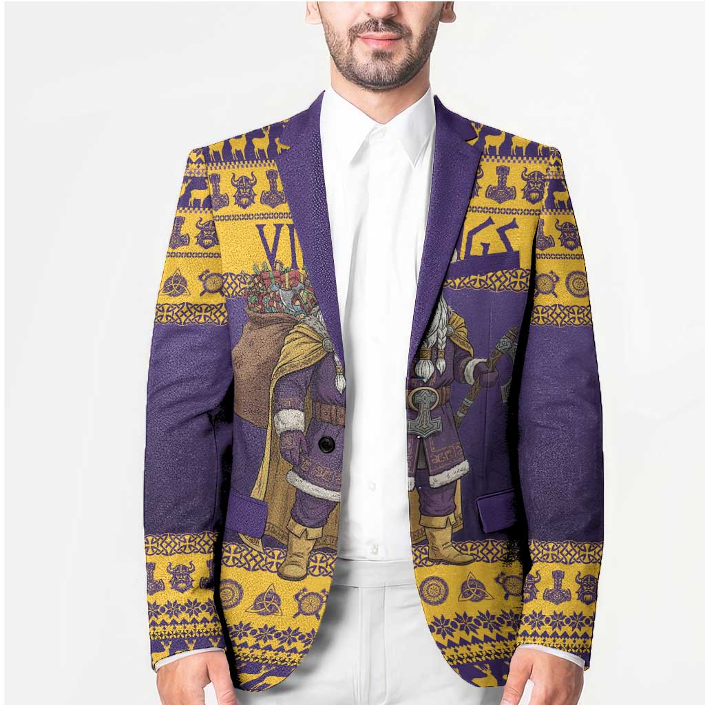 Merry Christmas from Vikingnations Blazer Valhalla-La Santa - Wonder Print Shop