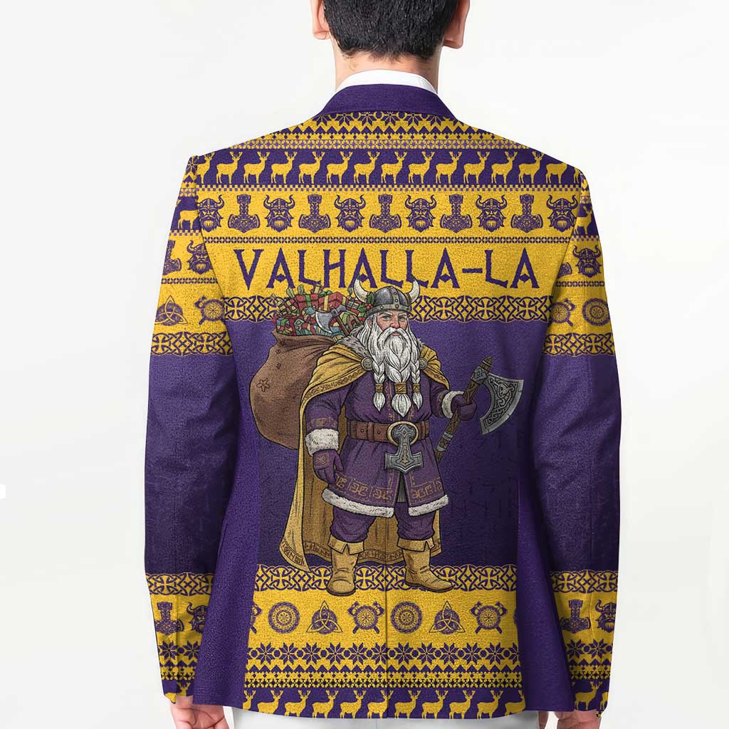 Merry Christmas from Vikingnations Blazer Valhalla-La Santa - Wonder Print Shop