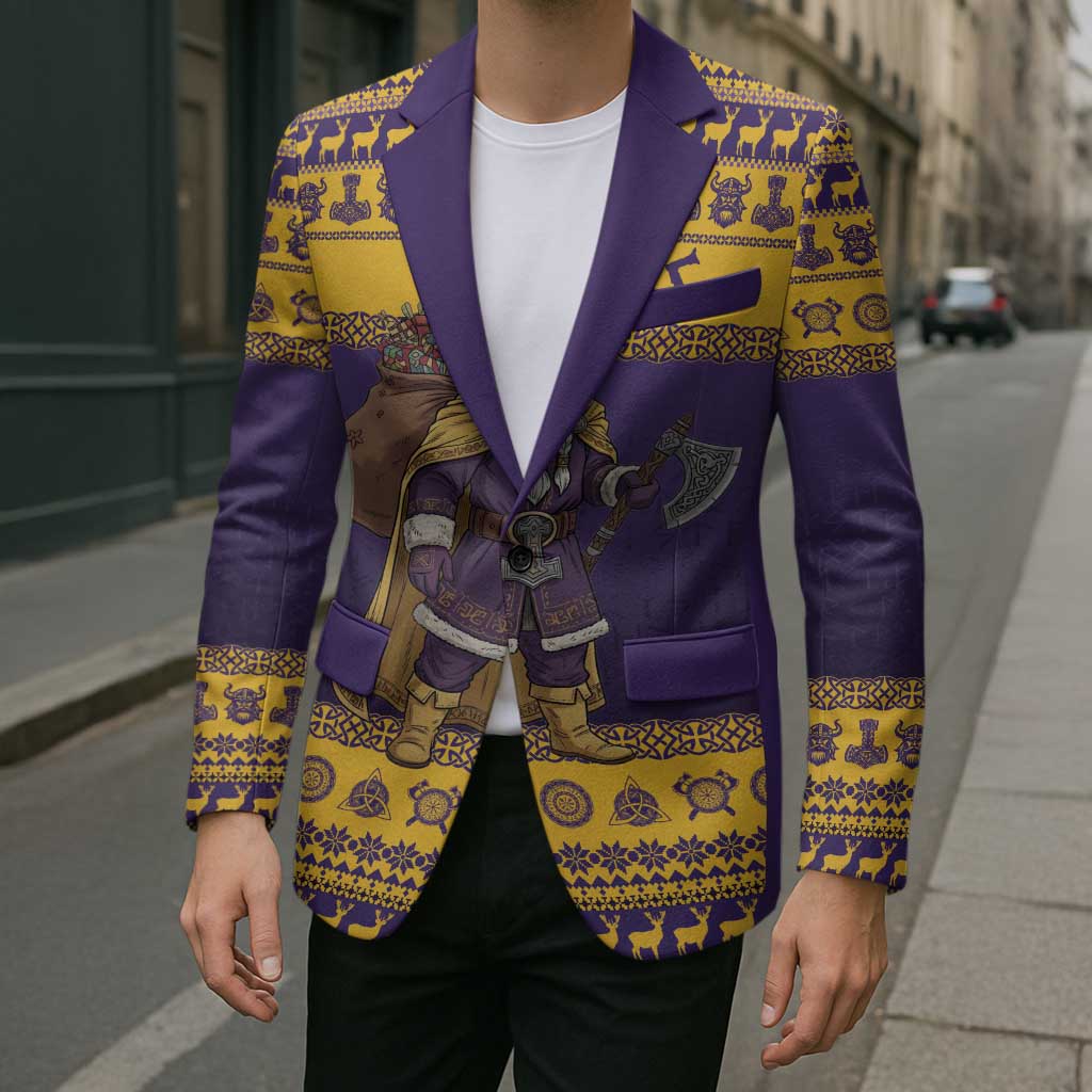 Merry Christmas from Vikingnations Blazer Valhalla-La Santa - Wonder Print Shop