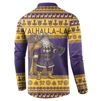 Merry Christmas from Vikingnations Button Sweatshirt Valhalla-La Santa - Wonder Print Shop