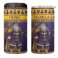 Merry Christmas from Vikingnations 4 in 1 Can Cooler Tumbler Valhalla-La Santa - Wonder Print Shop