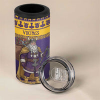 Merry Christmas from Vikingnations 4 in 1 Can Cooler Tumbler Valhalla-La Santa - Wonder Print Shop