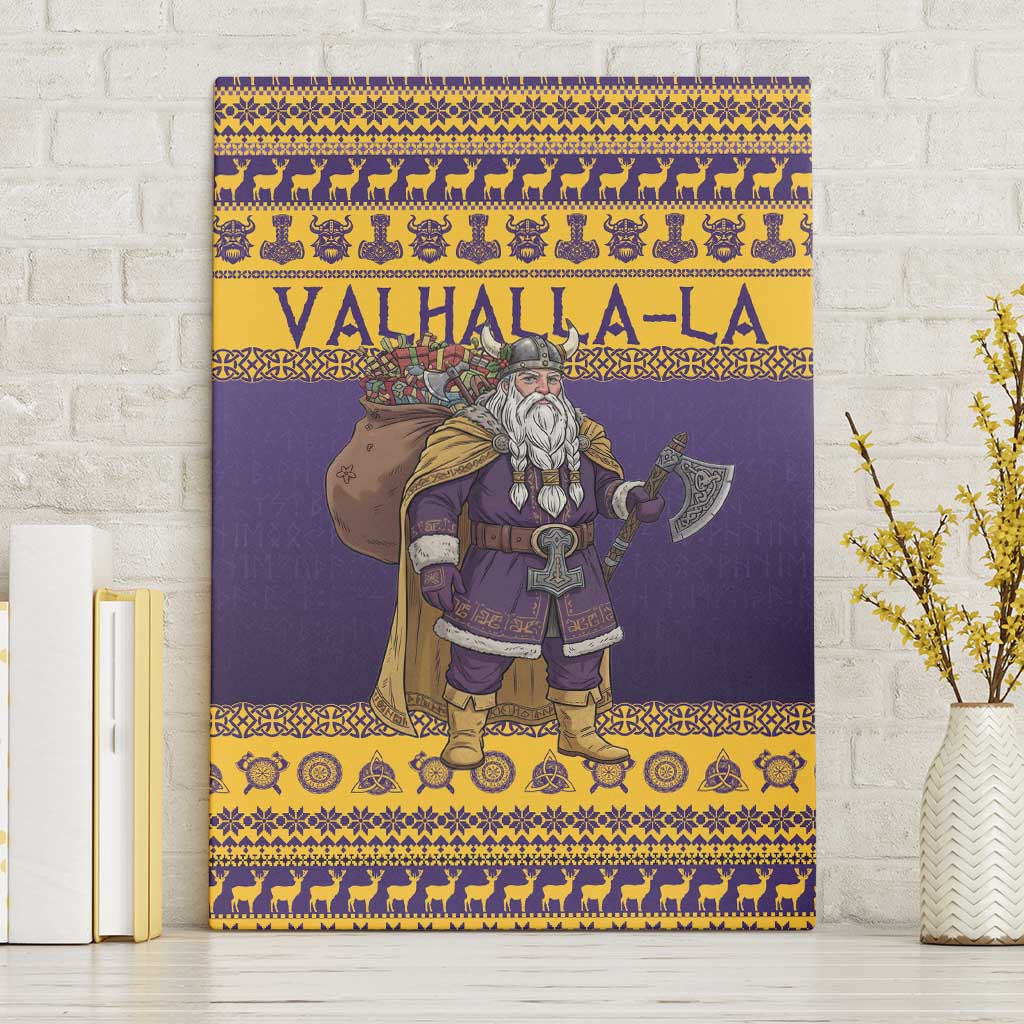 Merry Christmas from Vikingnations Canvas Wall Art Valhalla-La Santa - Wonder Print Shop