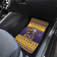 Merry Christmas from Vikingnations Car Mats Valhalla-La Santa - Wonder Print Shop
