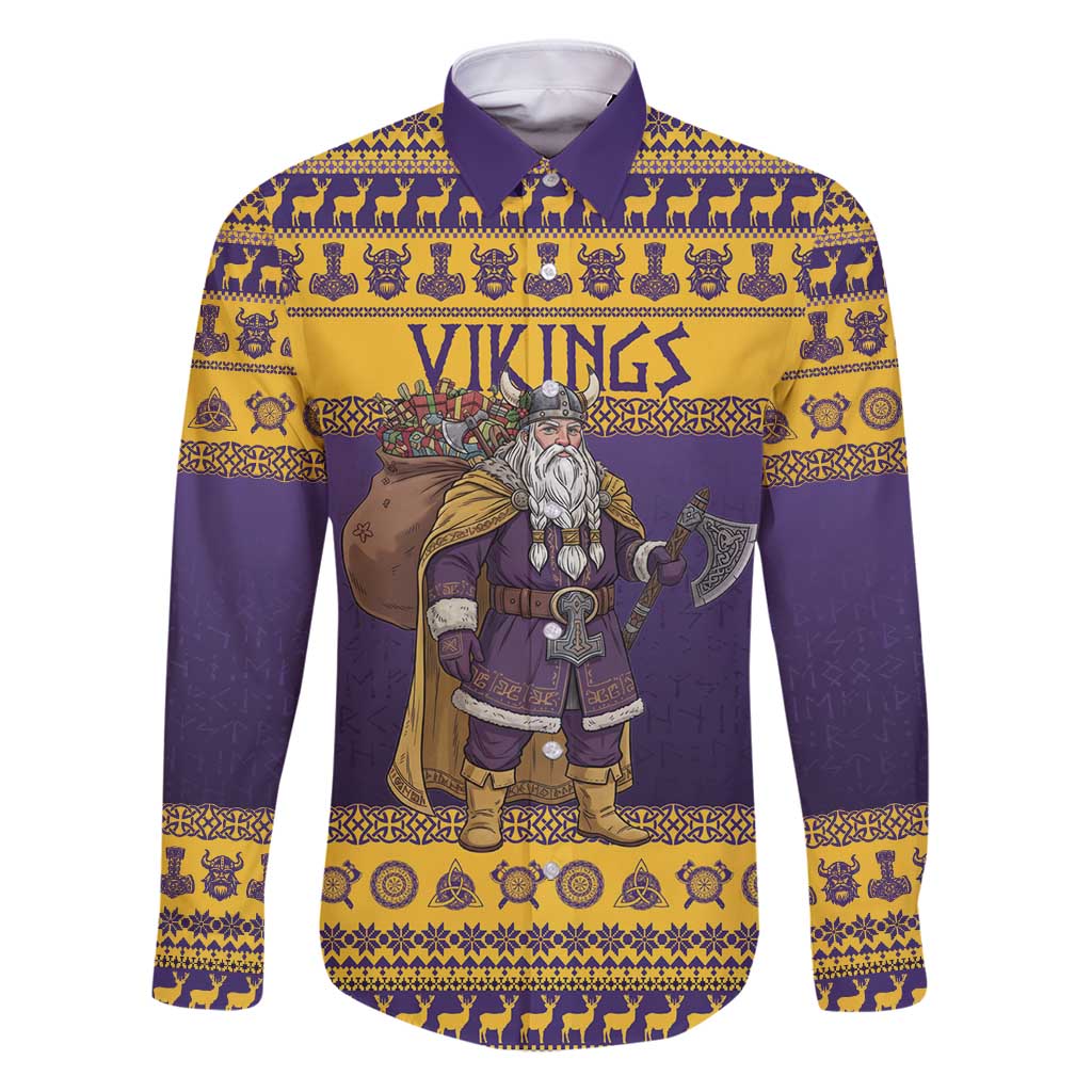 Merry Christmas from Vikingnations Family Matching Puletasi and Hawaiian Shirt Valhalla-La Santa - Wonder Print Shop