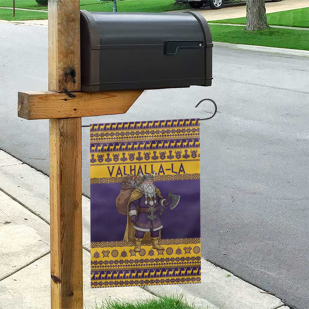 Merry Christmas from Vikingnations Garden Flag Valhalla-La Santa - Wonder Print Shop