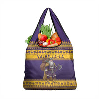 Merry Christmas from Vikingnations Grocery Bag Valhalla-La Santa - Wonder Print Shop