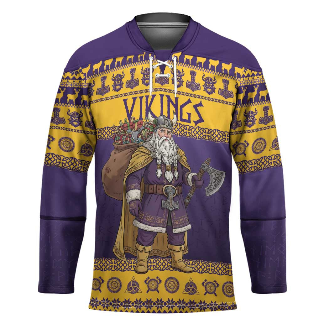 Merry Christmas from Vikingnations Hockey Jersey Valhalla-La Santa - Wonder Print Shop