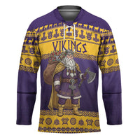 Merry Christmas from Vikingnations Hockey Jersey Valhalla-La Santa - Wonder Print Shop