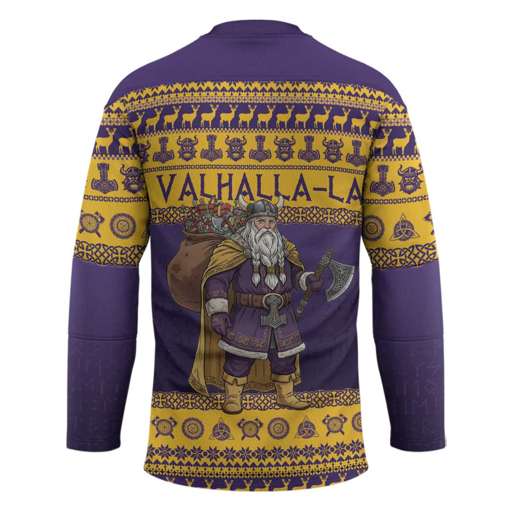 Merry Christmas from Vikingnations Hockey Jersey Valhalla-La Santa - Wonder Print Shop