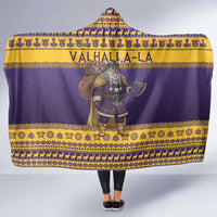 Merry Christmas from Vikingnations Hooded Blanket Valhalla-La Santa - Wonder Print Shop