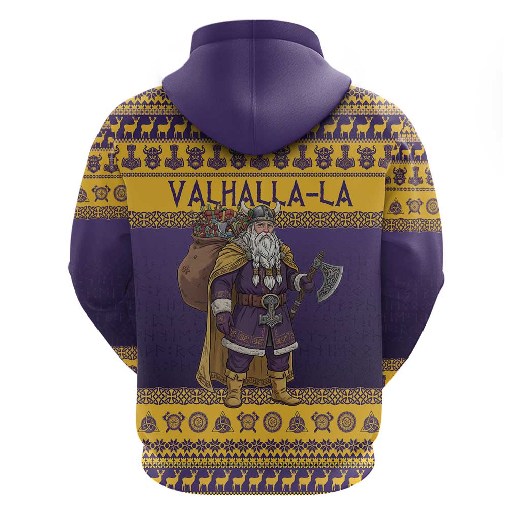 Merry Christmas from Vikingnations Hoodie Valhalla-La Santa - Wonder Print Shop