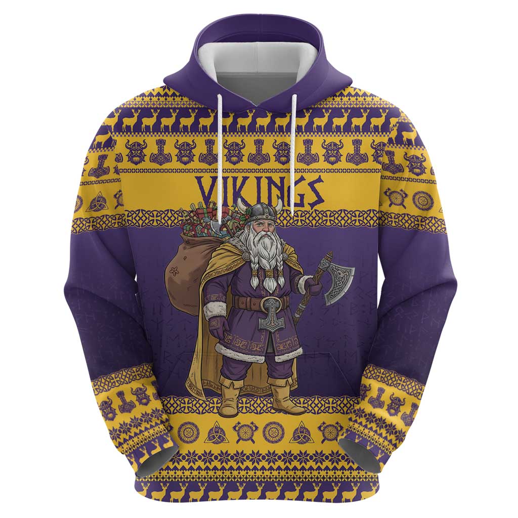 Merry Christmas from Vikingnations Hoodie Valhalla-La Santa - Wonder Print Shop