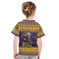 Merry Christmas from Vikingnations Kid T Shirt Valhalla-La Santa - Wonder Print Shop