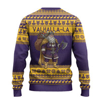 Merry Christmas from Vikingnations Ugly Christmas Sweater Valhalla-La Santa - Wonder Print Shop