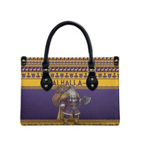 Merry Christmas from Vikingnations Leather Bag Valhalla-La Santa - Wonder Print Shop