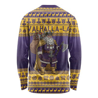 Merry Christmas from Vikingnations Long Sleeve Shirt Valhalla-La Santa - Wonder Print Shop
