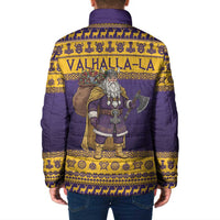 Merry Christmas from Vikingnations Padded Jacket Valhalla-La Santa - Wonder Print Shop