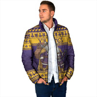Merry Christmas from Vikingnations Padded Jacket Valhalla-La Santa - Wonder Print Shop