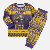 Merry Christmas from Vikingnations Christmas Pajama Set Valhalla-La Santa - Wonder Print Shop