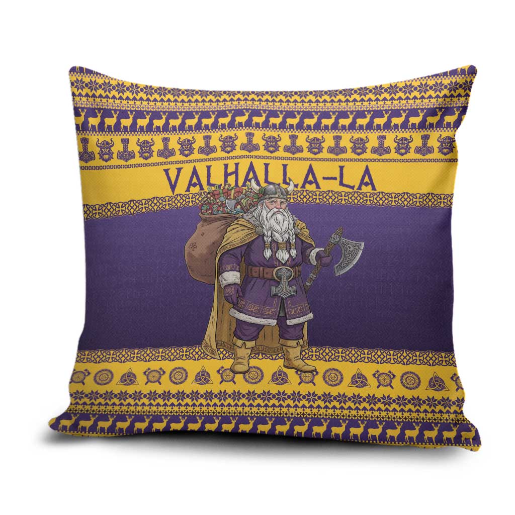Merry Christmas from Vikingnations Pillow Cover Valhalla-La Santa - Wonder Print Shop